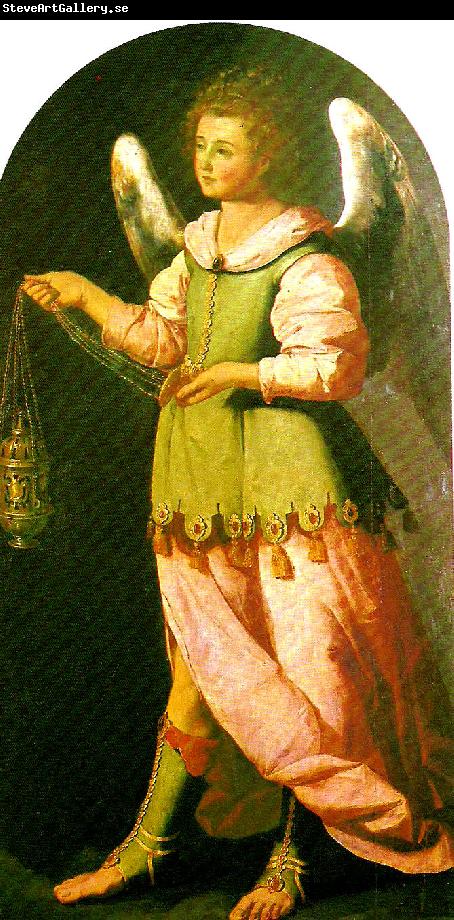 Francisco de Zurbaran angel with incense- burner, looking to the left